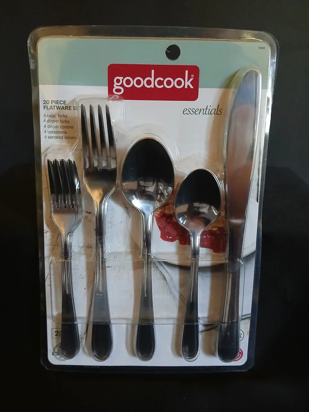 Essentials 20-Piece Stainless Steel Flatware Set - Silver